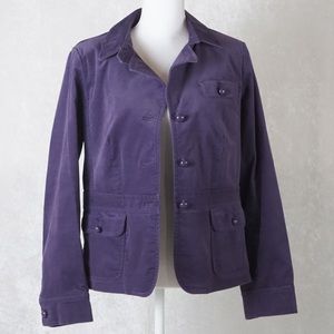 Talbots Purple Velvet Jacket